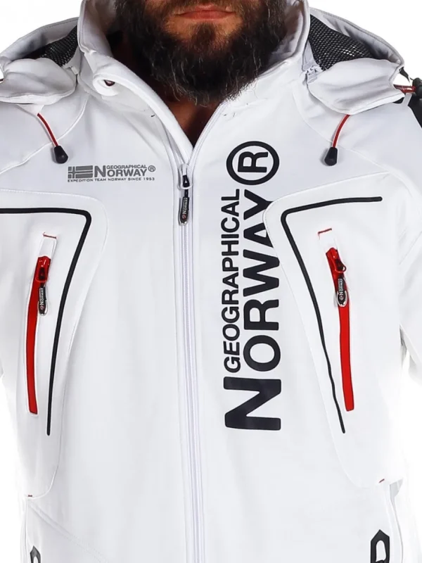 Glazer Softshelljakke - Hvid^Geographical Norway Fashion