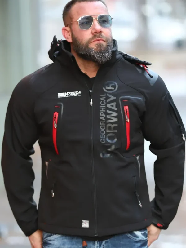 Glazer Softshelljakke - Sort^Geographical Norway Clearance