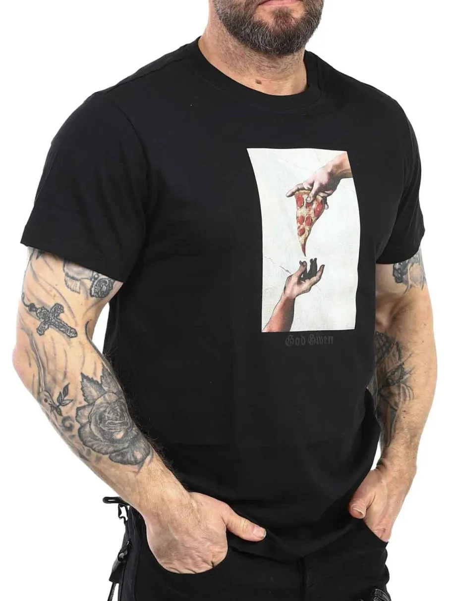 god_given_pizza_tshirt__s_2.webp God Given Pizza T-shirt - Sort^Urban Classics Discount