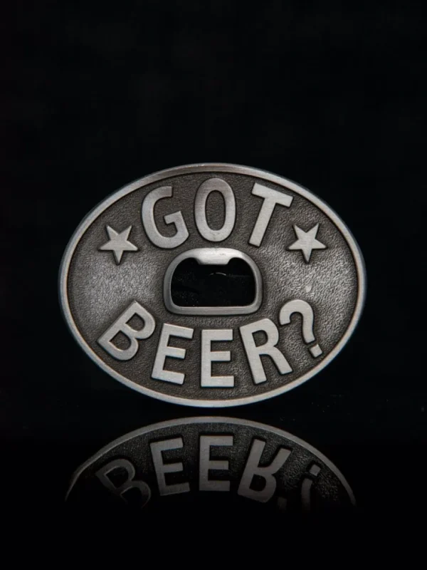 Got Beer? Cap Opener Bæltespænde - Sølv^Ivory Falcon Fashion