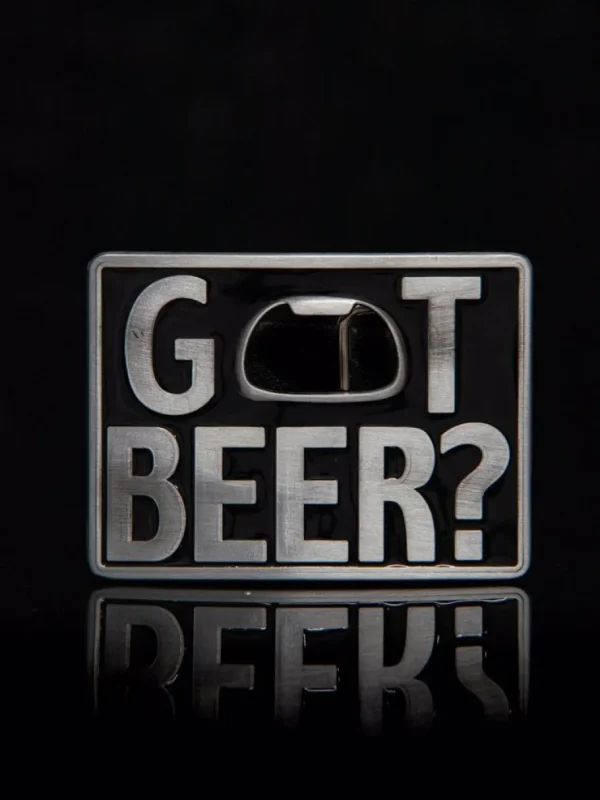 Got Beer? Cap Opener Bæltespænde - Sølv/Sort^Ivory Falcon Online
