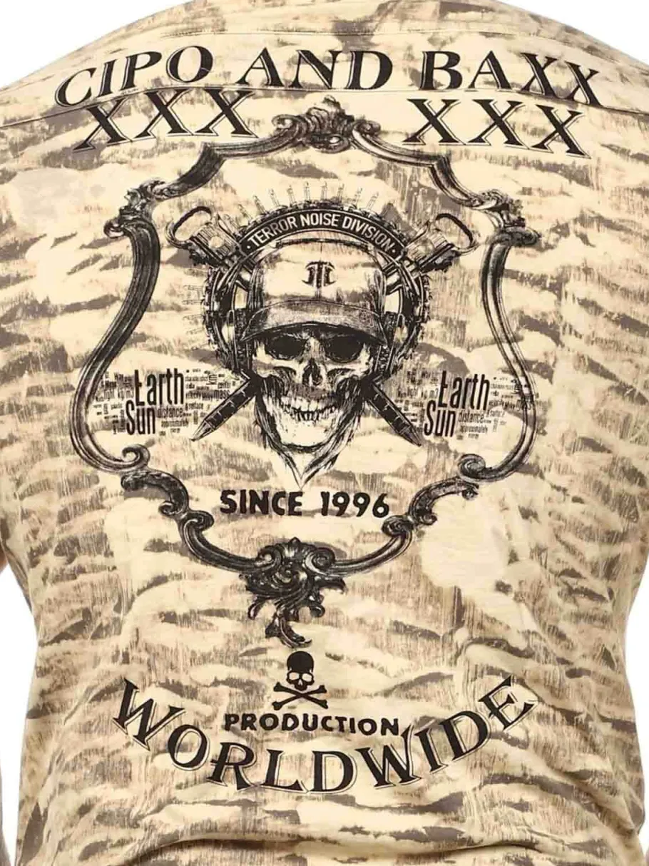 heavy_noise_tshirt__beige_3.webp Heavy Noise T-shirt - Beige^Cipo & Baxx Fashion