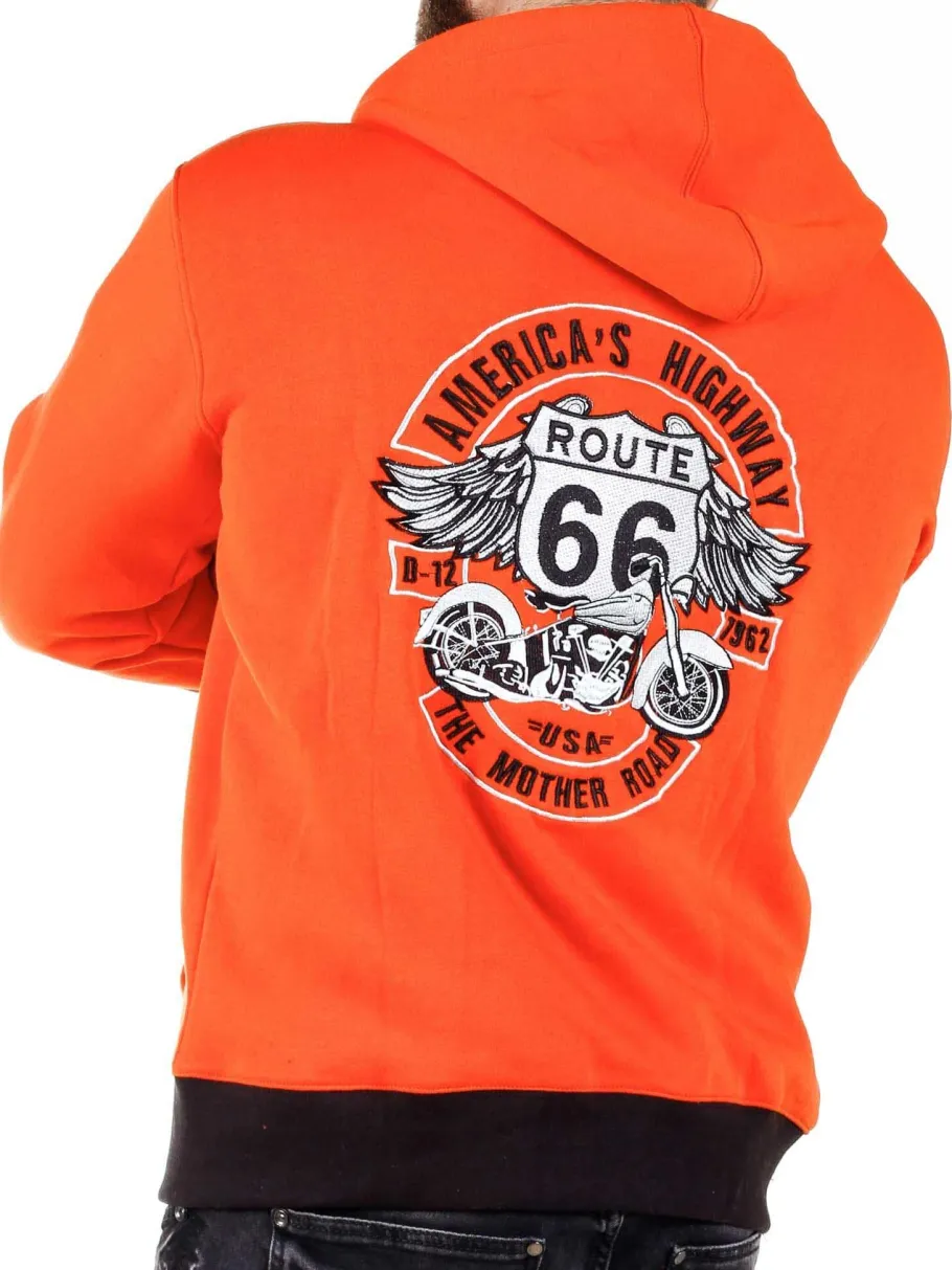 highway_d_hoodie__orange_0.webp Highway D12 Hoodie - Orange^Dirty 12 Online