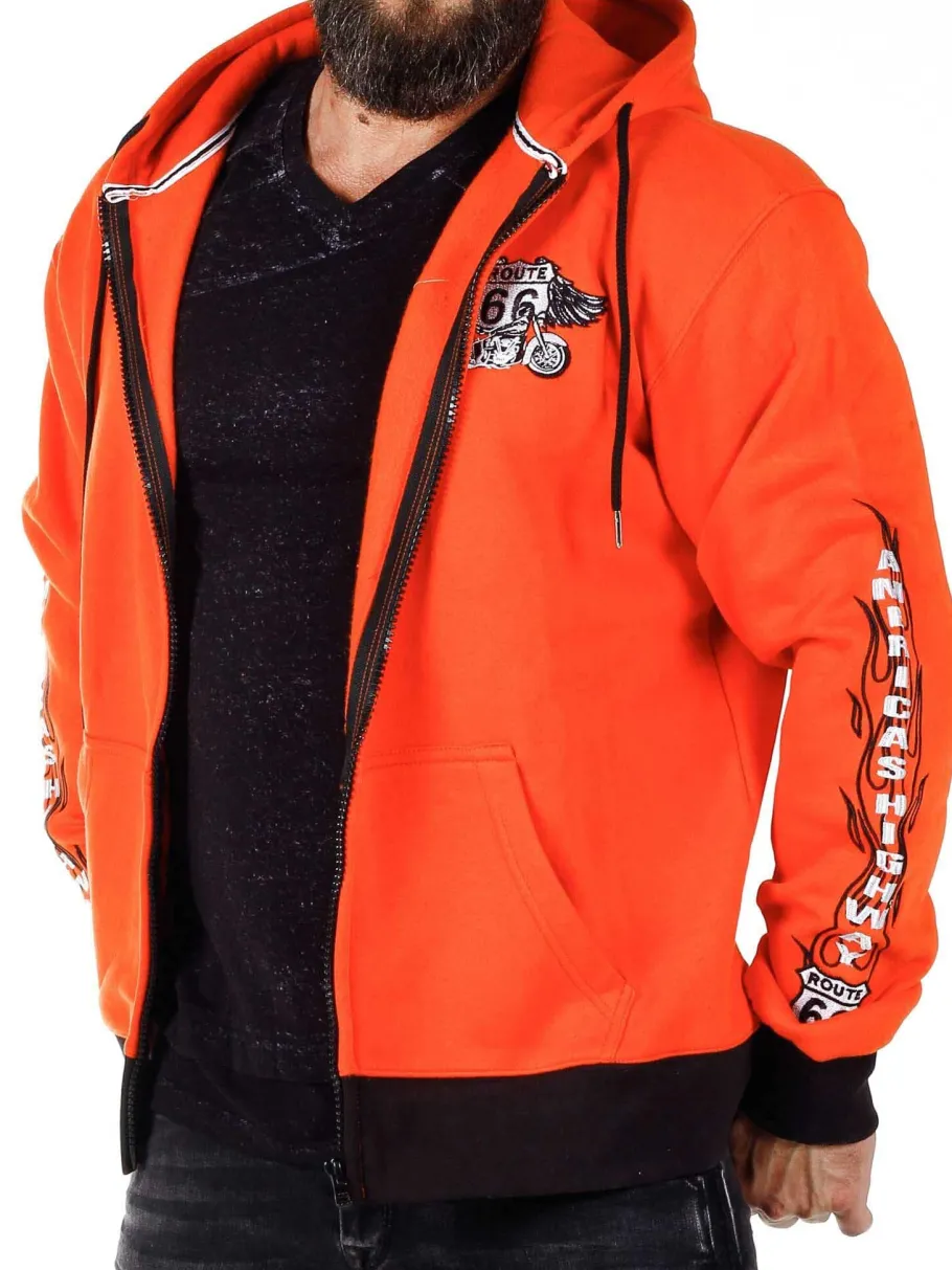 highway_d_hoodie__orange_9.webp Highway D12 Hoodie - Orange^Dirty 12 Online
