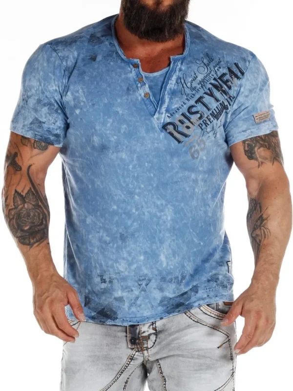 Hoist Sails T-shirt - Blå^Rusty Neal Online