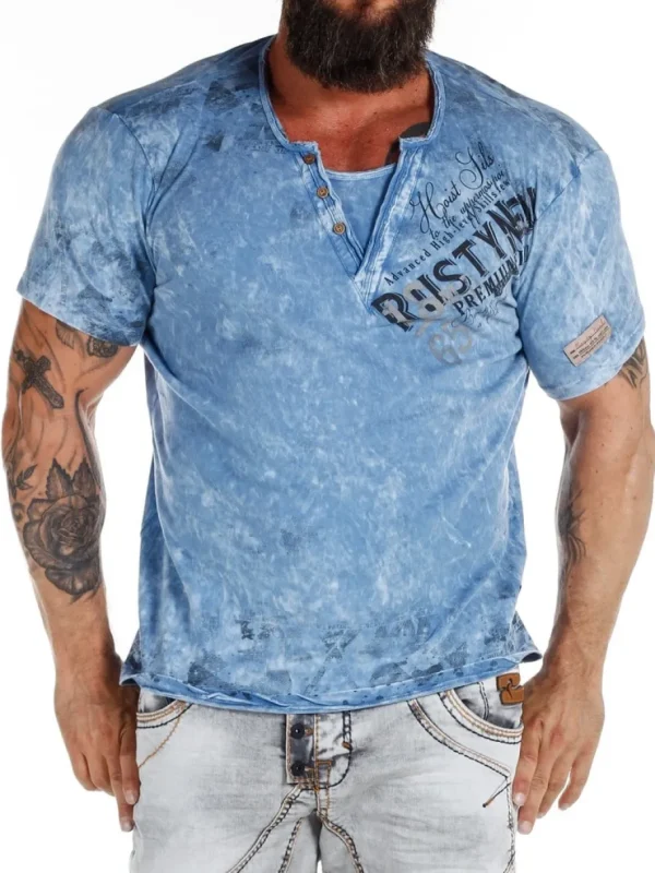 Hoist Sails T-shirt - Blå^Rusty Neal Online