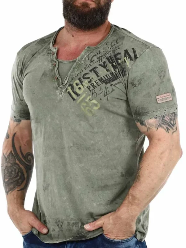 Hoist Sails T-shirt - Grøn^Rusty Neal New
