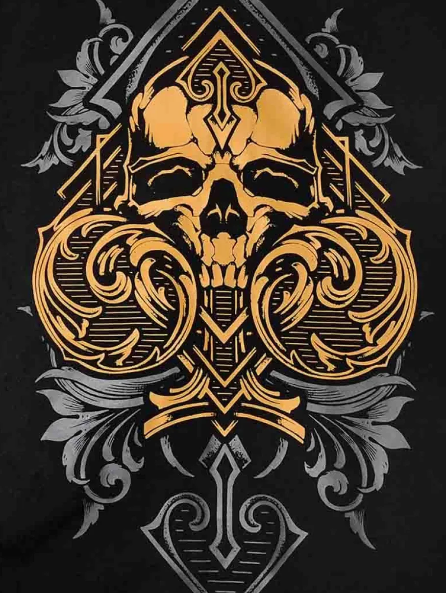 hyraw_ace_of_skull_zip_ho_2.webp Ace Of Skull Zip Hoodie - Sort^Hyraw New