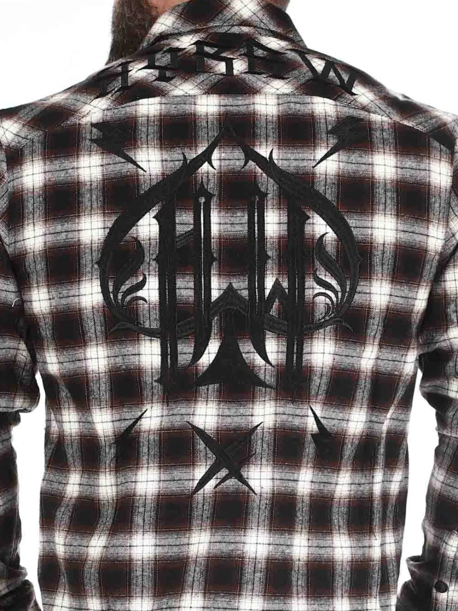 hyraw_ace_skjorte__brun_1.webp Hyraw Ace Skjorte - Brun^Rockdenim Clearance