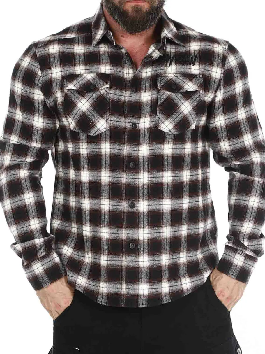 hyraw_ace_skjorte__brun_2.webp Hyraw Ace Skjorte - Brun^Rockdenim Clearance