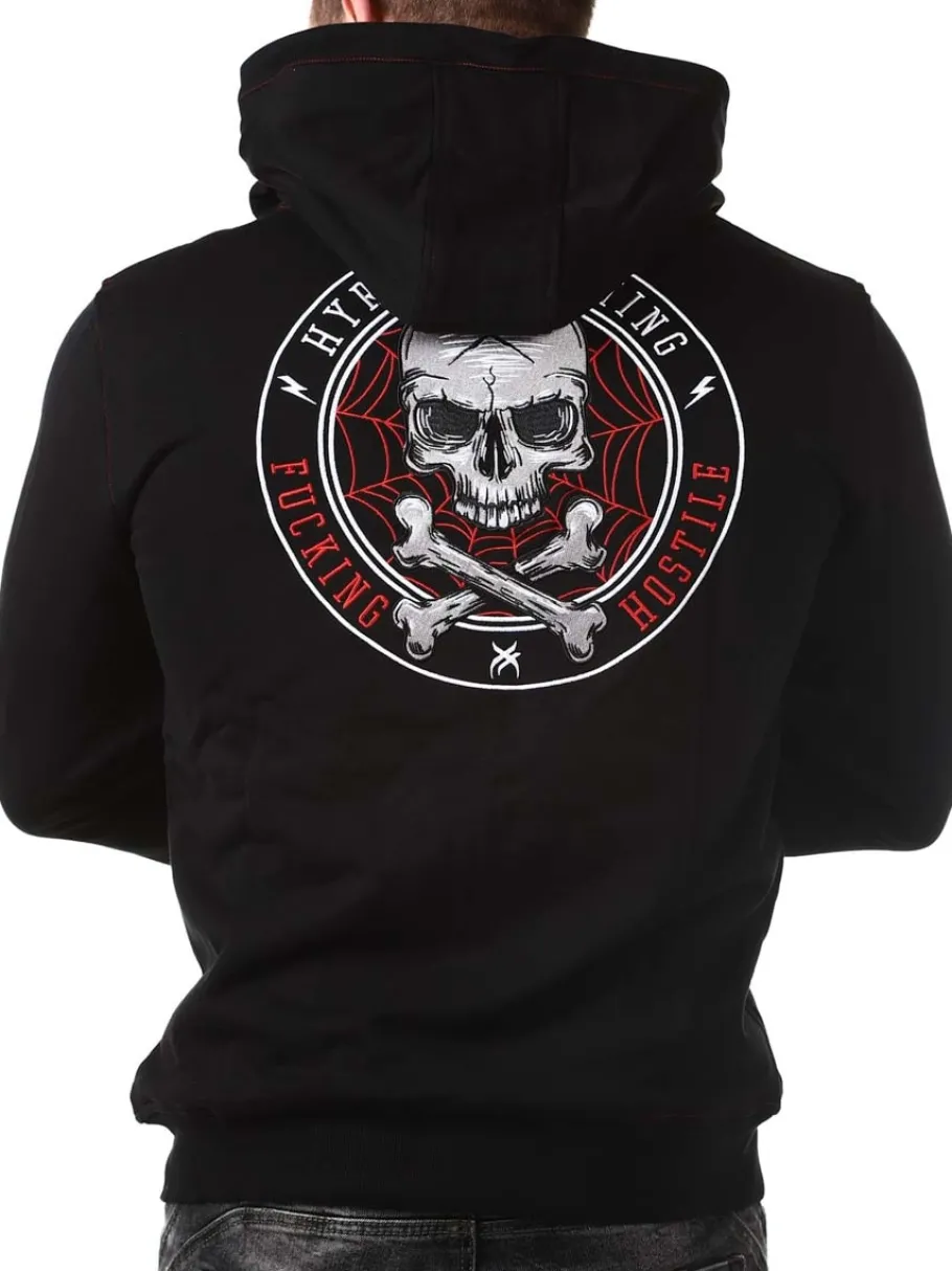 hyraw_blazon_zip_hoodie___0-1.webp Blazon Zip Hoodie - Sort^Hyraw Hot