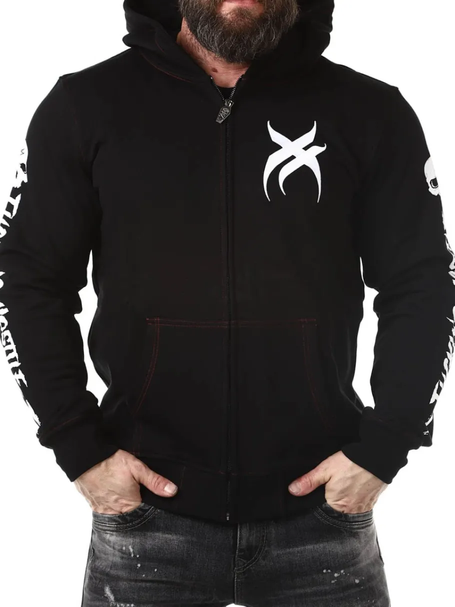 hyraw_blazon_zip_hoodie___1-1.webp Blazon Zip Hoodie - Sort^Hyraw Hot