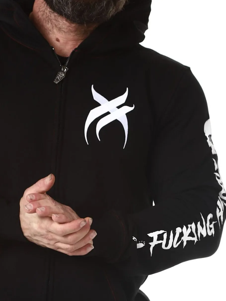 hyraw_blazon_zip_hoodie___3-1.webp Blazon Zip Hoodie - Sort^Hyraw Hot