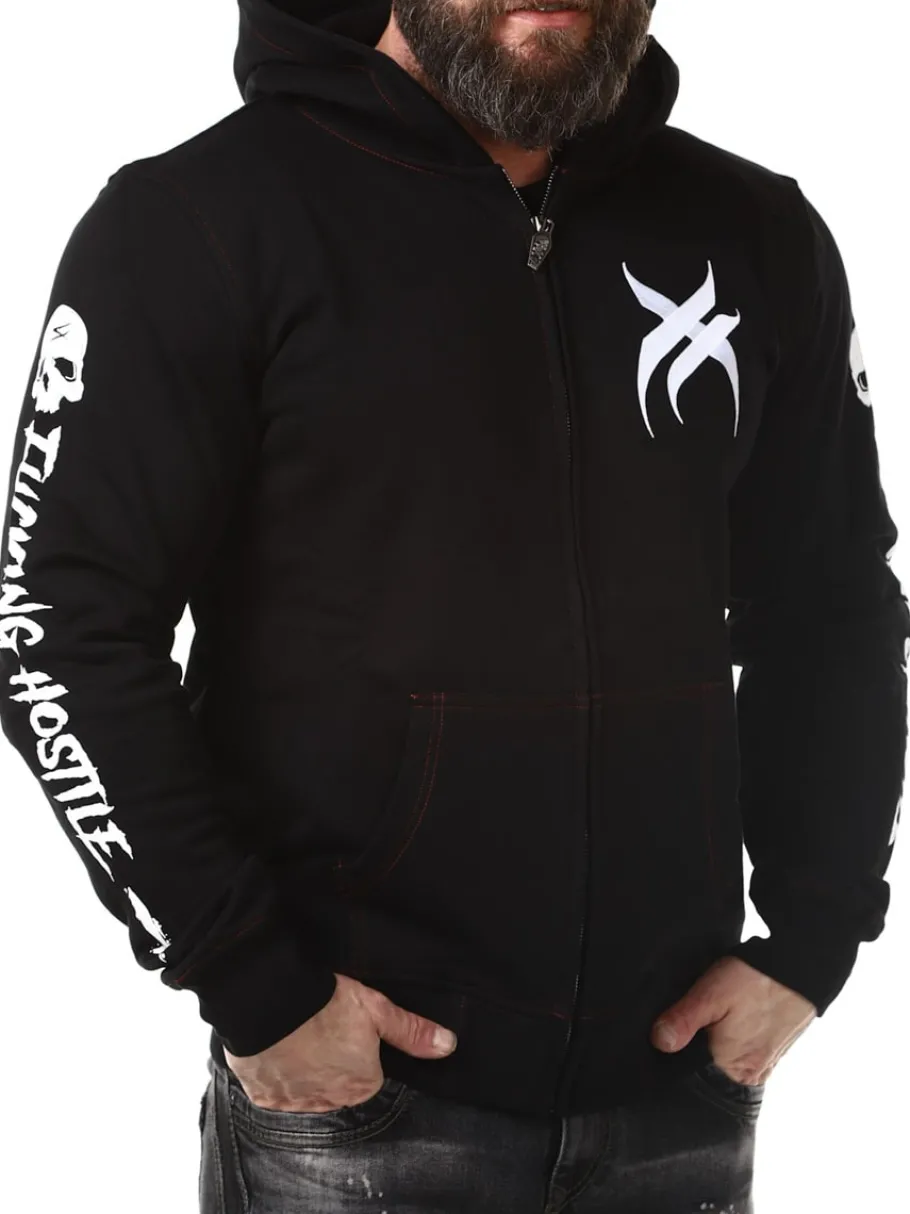 hyraw_blazon_zip_hoodie___4-1.webp Blazon Zip Hoodie - Sort^Hyraw Hot