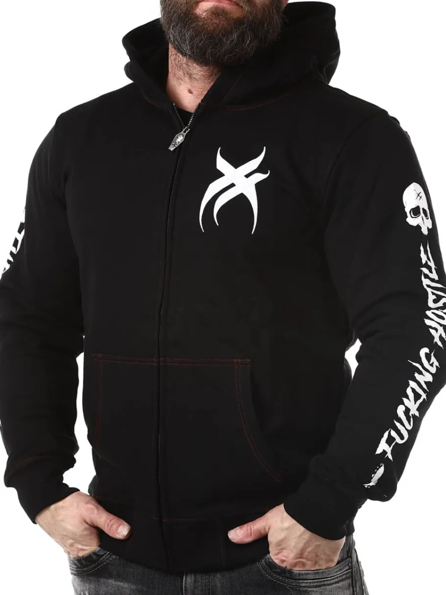 hyraw_blazon_zip_hoodie___5-1.webp Blazon Zip Hoodie - Sort^Hyraw Hot