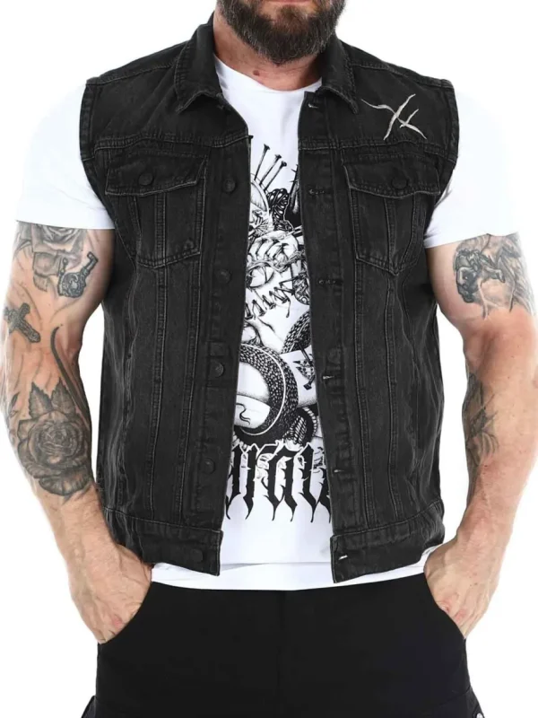 Hyraw Coffin Vest - Sort^Rockdenim New