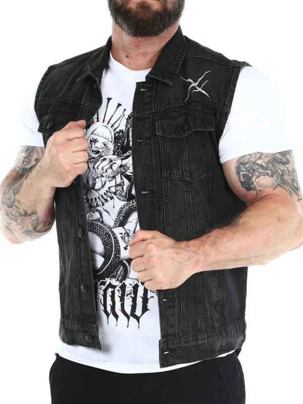 Hyraw Coffin Vest - Sort^Rockdenim New