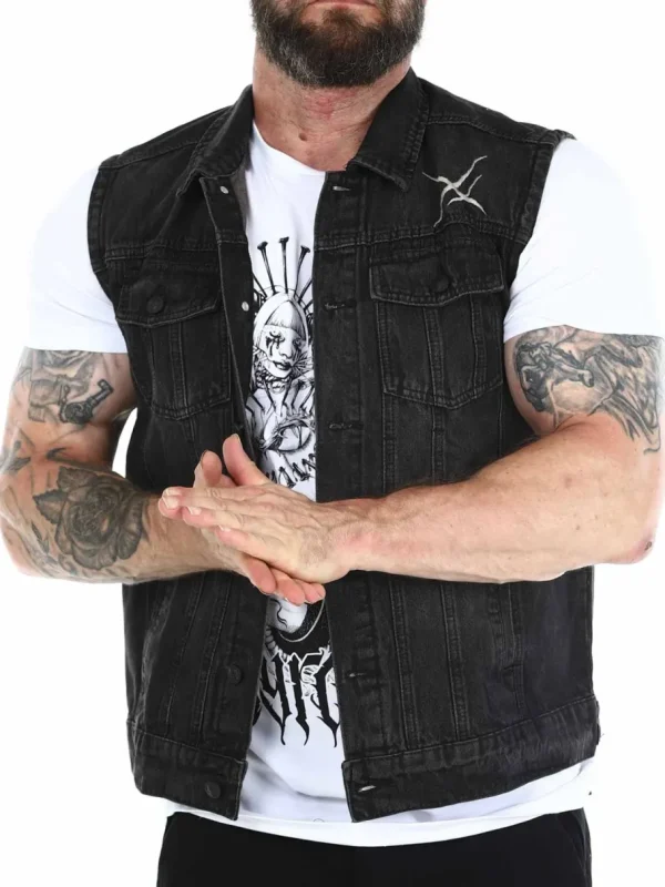 Hyraw Coffin Vest - Sort^Rockdenim New