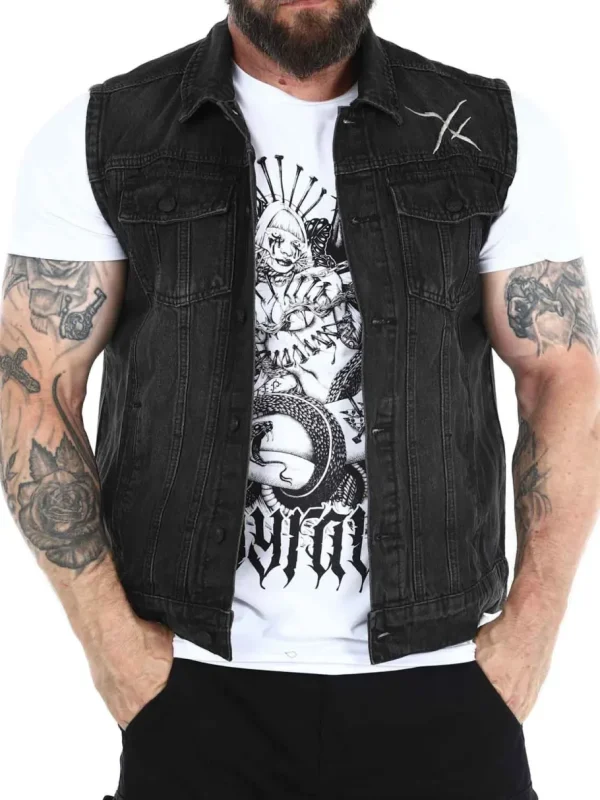 Hyraw Coffin Vest - Sort^Rockdenim New
