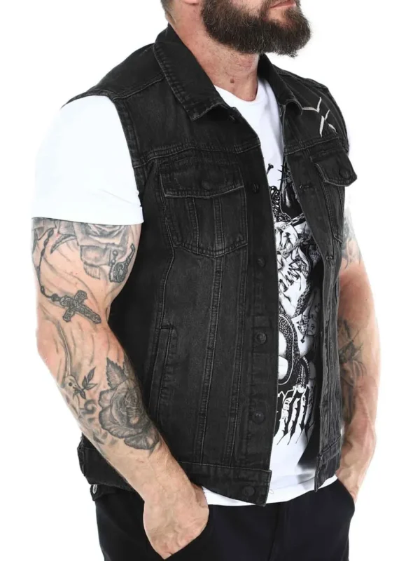 Hyraw Coffin Vest - Sort^Rockdenim New
