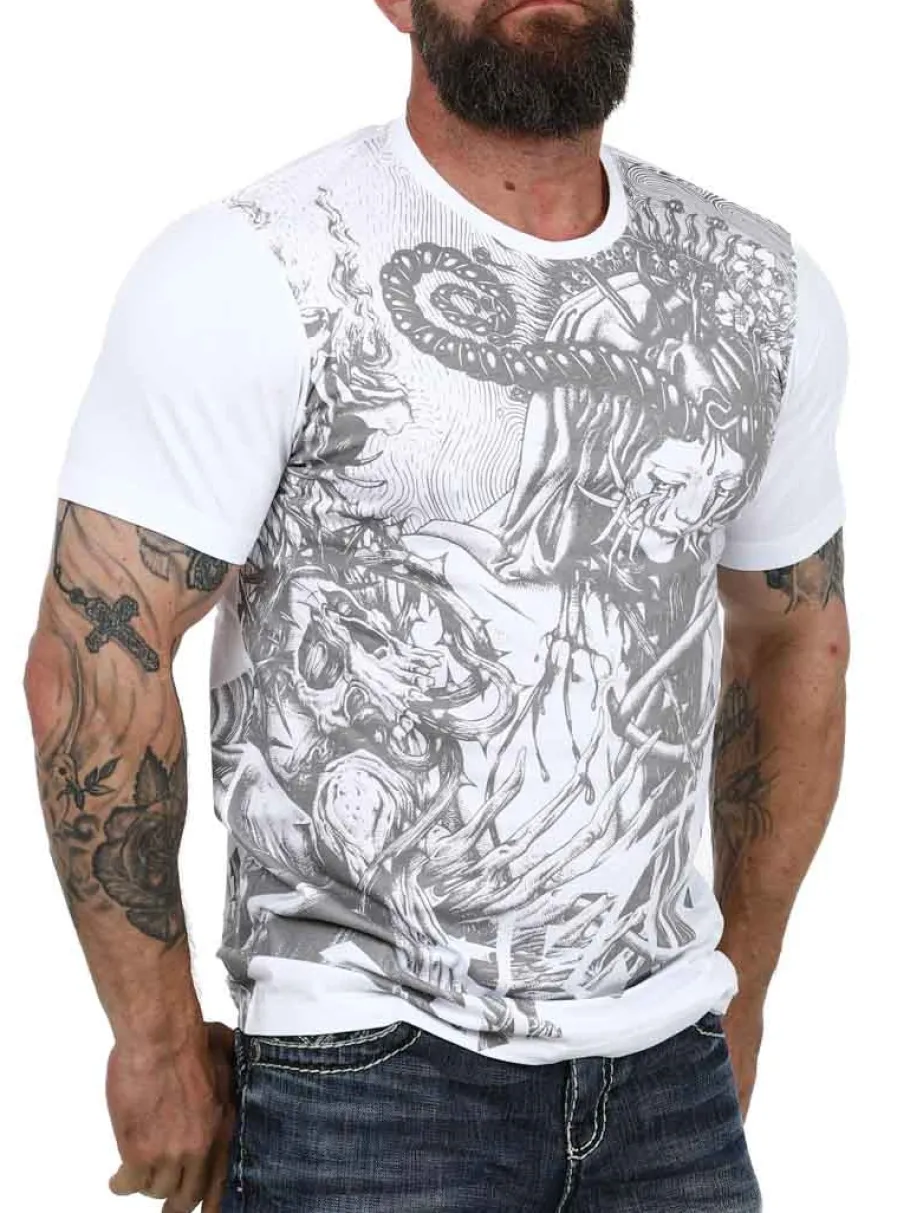 hyraw_death_trip_tshirt___3.webp Death Trip T-shirt - Hvid^Hyraw Online