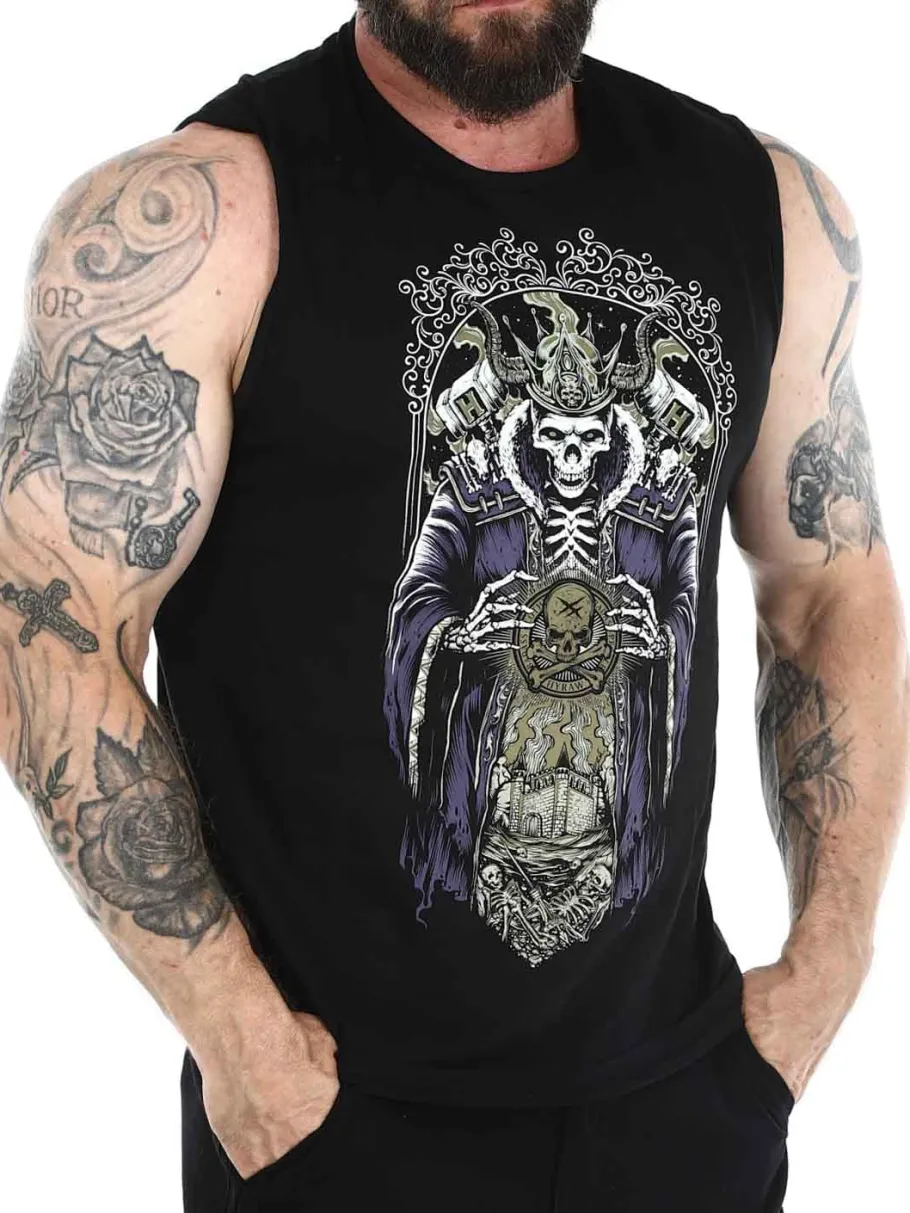 hyraw_empire_tanktop__sor_3.webp Hyraw Empire Tanktop - Sort^Rockdenim Hot