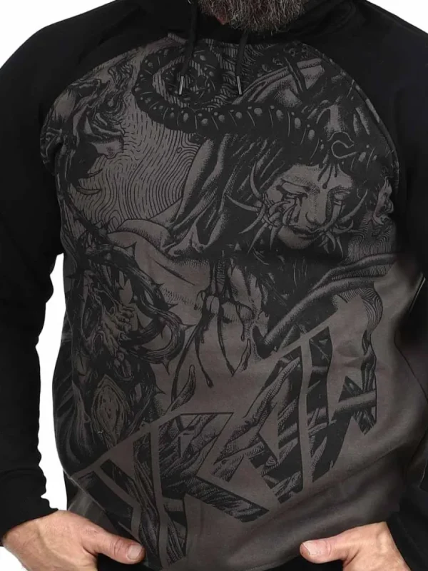 Eyes Trip Hoodie - Sort/Grå^Hyraw Fashion