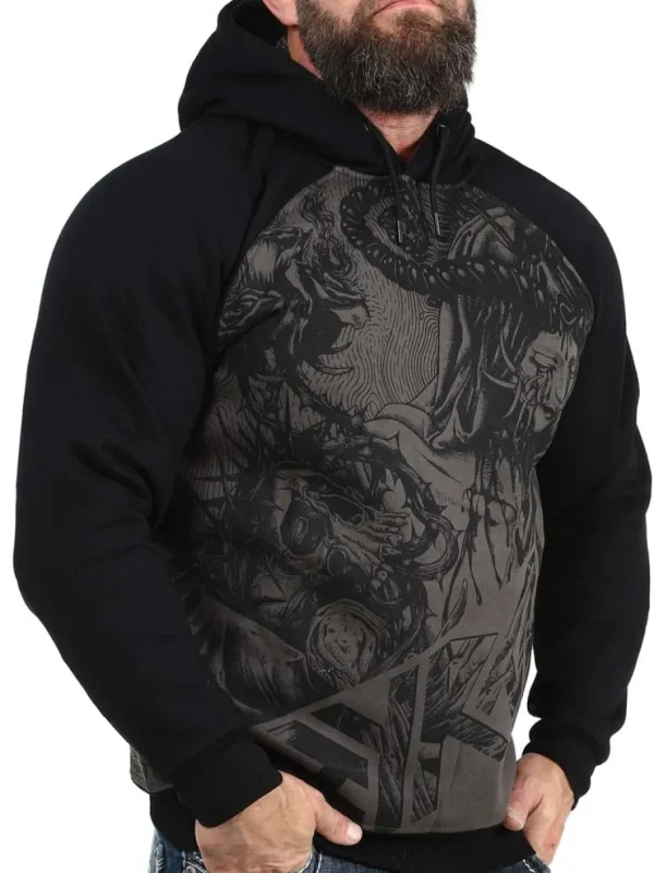 Eyes Trip Hoodie - Sort/Grå^Hyraw Fashion