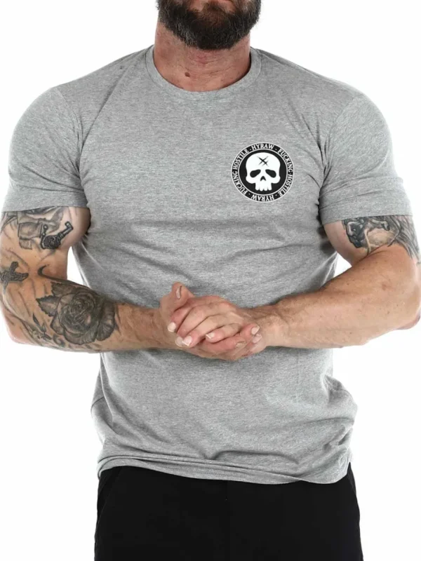Hyraw Fck Off T-Shirt - Grå^Rockdenim Online