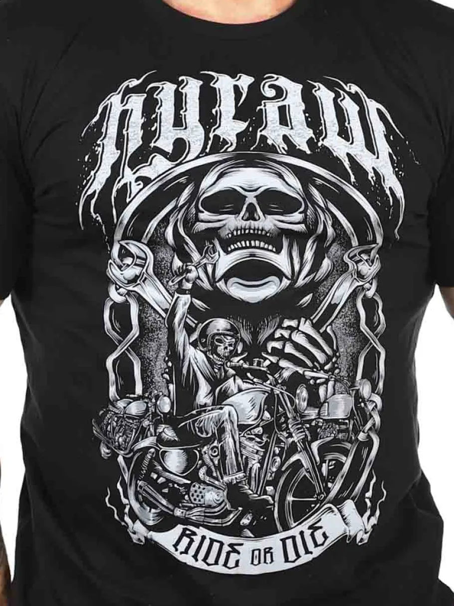 hyraw_highway_tshirt__sor_1.webp Highway T-shirt - Sort^Hyraw Sale