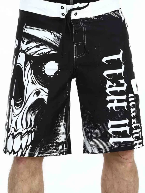Hyraw Hostile As F*** Badeshorts - Sort/Hvid^Rockdenim Online