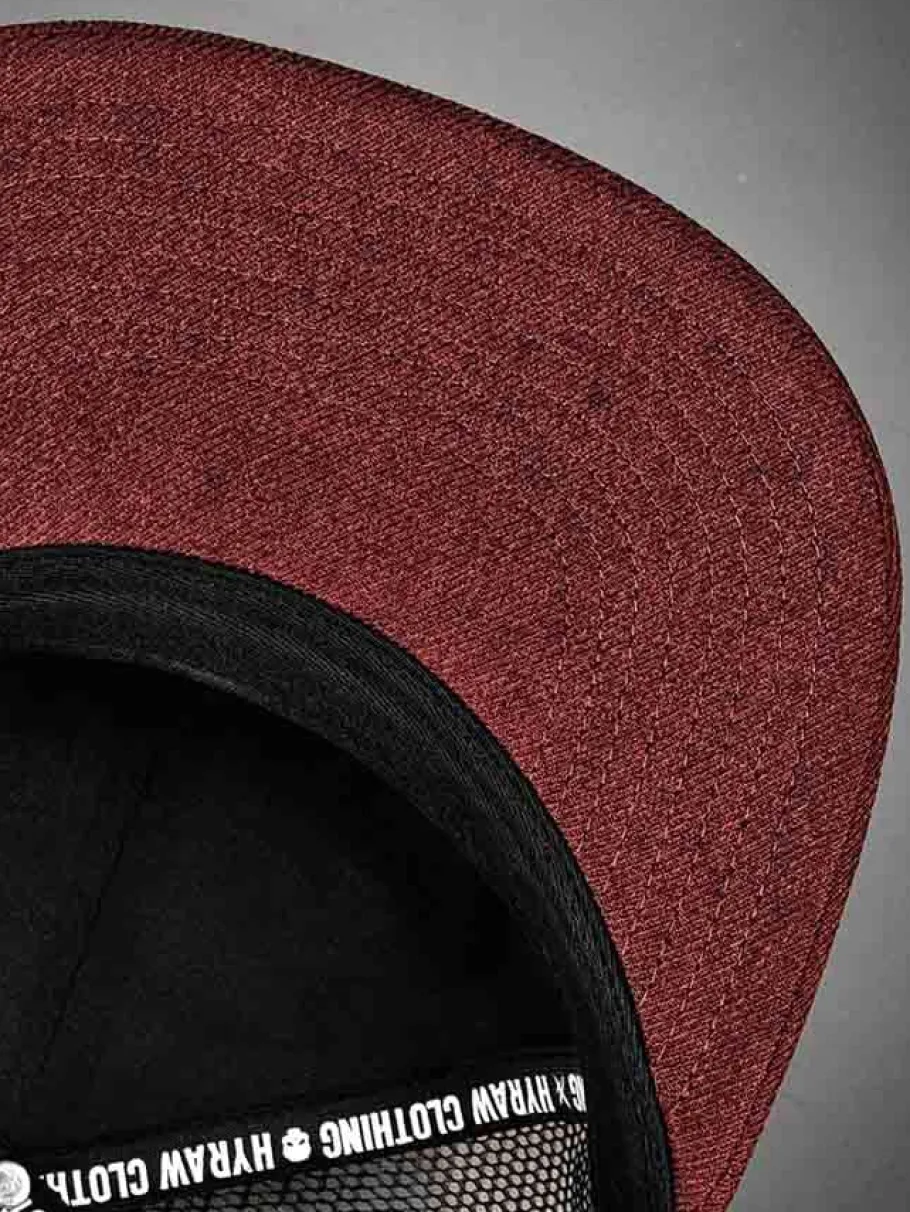 hyraw_red_classic_kasket__5.webp Red Classic Kasket - Sort/Vinrød^Hyraw Sale