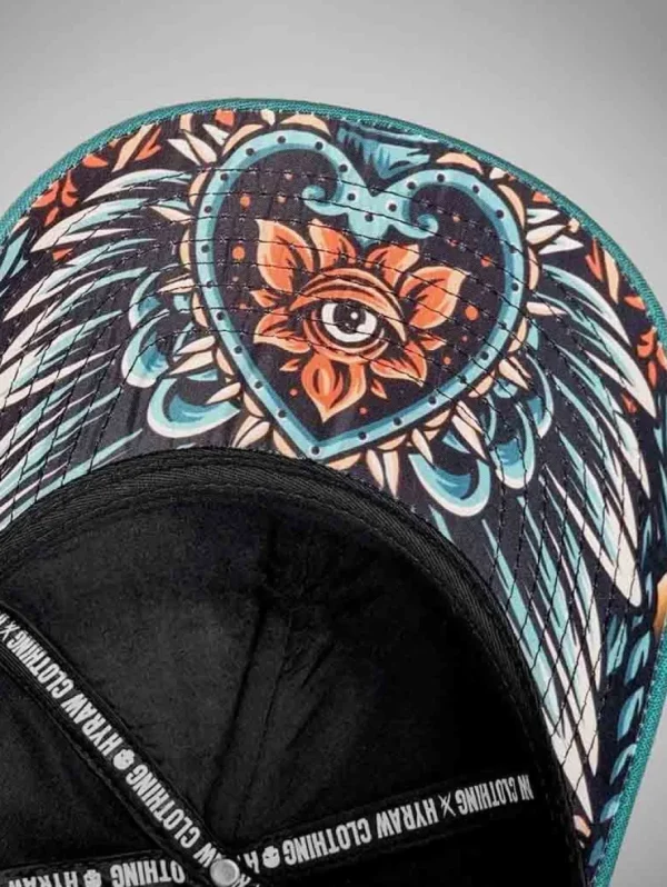 Sacred Heart Trucker Kasket - Sort/Grøn^Hyraw Discount