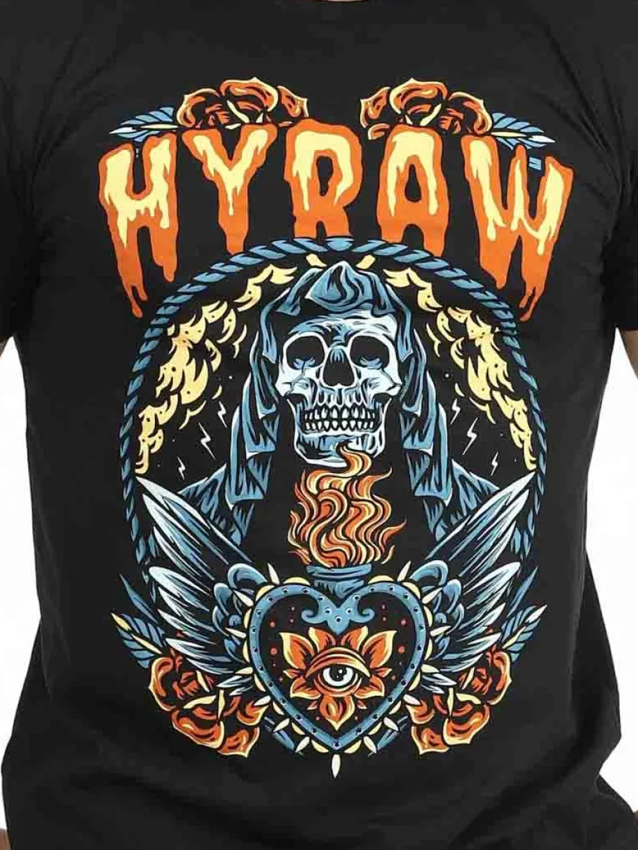 hyraw_sacred_heart_tshirt_4.webp Sacred Heart T-shirt - Sort^Hyraw New