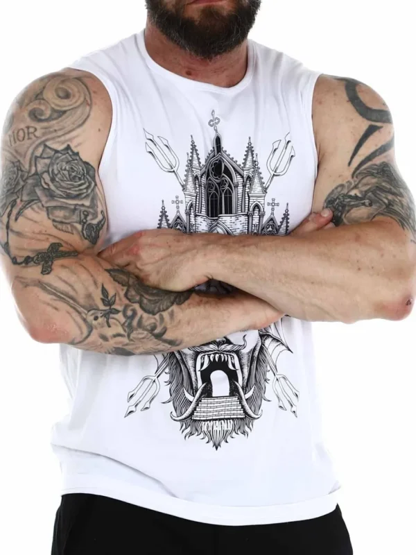 Hyraw Temple Tanktop - Hvid^Rockdenim Best
