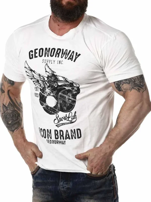 Jarley Geo Norway T-shirt - Hvid^Geographical Norway Fashion