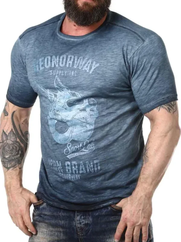Jarley Geo Norway T-shirt - Mørkeblå^Geographical Norway Sale