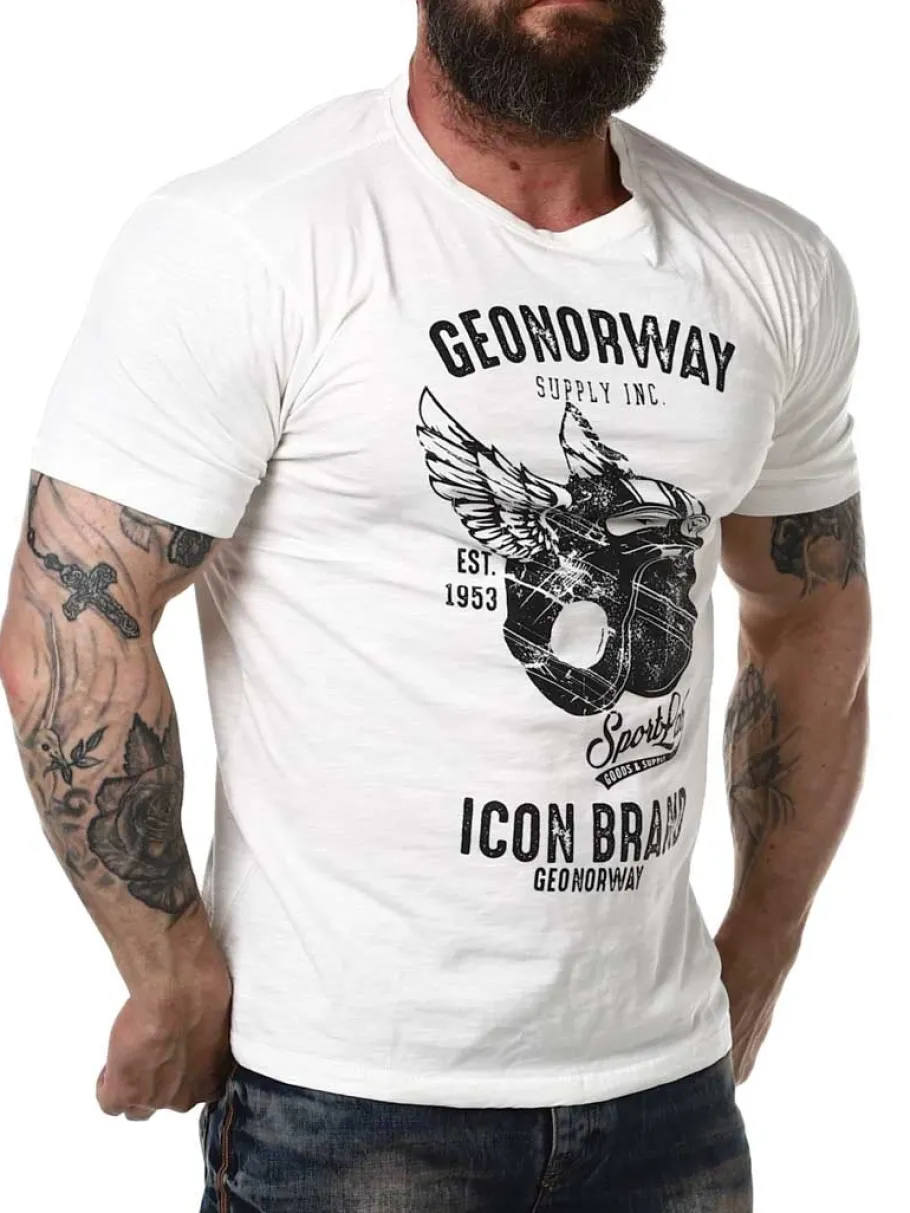 jarley_geo_norway_tshirt__1-1.webp Jarley Geo Norway T-shirt - Hvid^Geographical Norway Fashion
