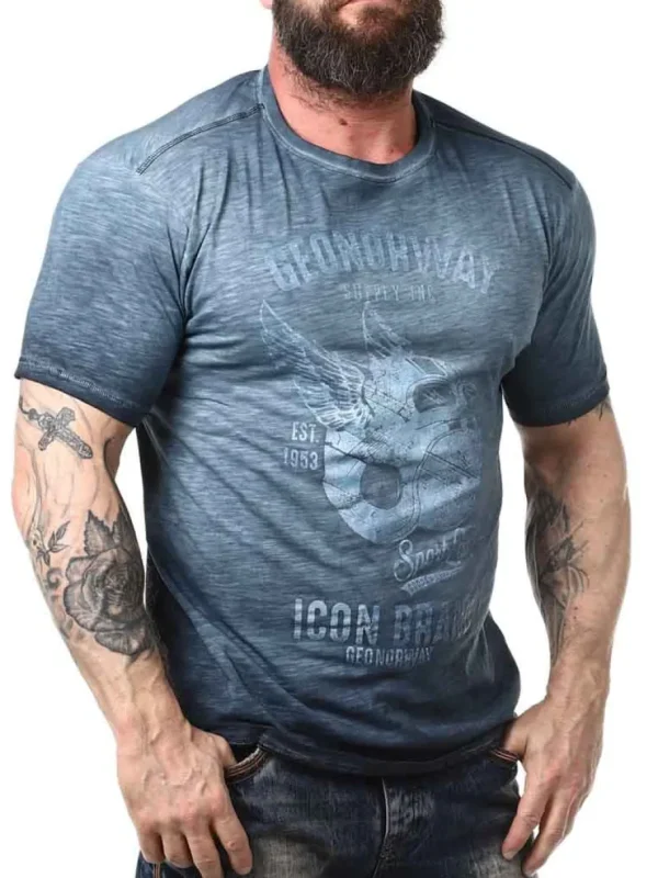 Jarley Geo Norway T-shirt - Mørkeblå^Geographical Norway Sale