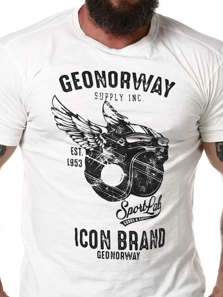 jarley_geo_norway_tshirt__4-1.webp Jarley Geo Norway T-shirt - Hvid^Geographical Norway Fashion
