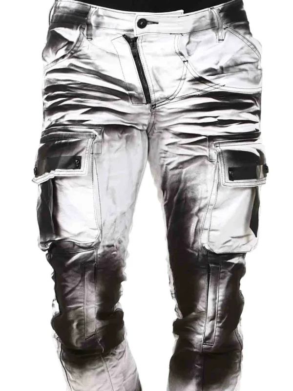 Jethro Jeans - Hvid/Sort^Kingz Fashion