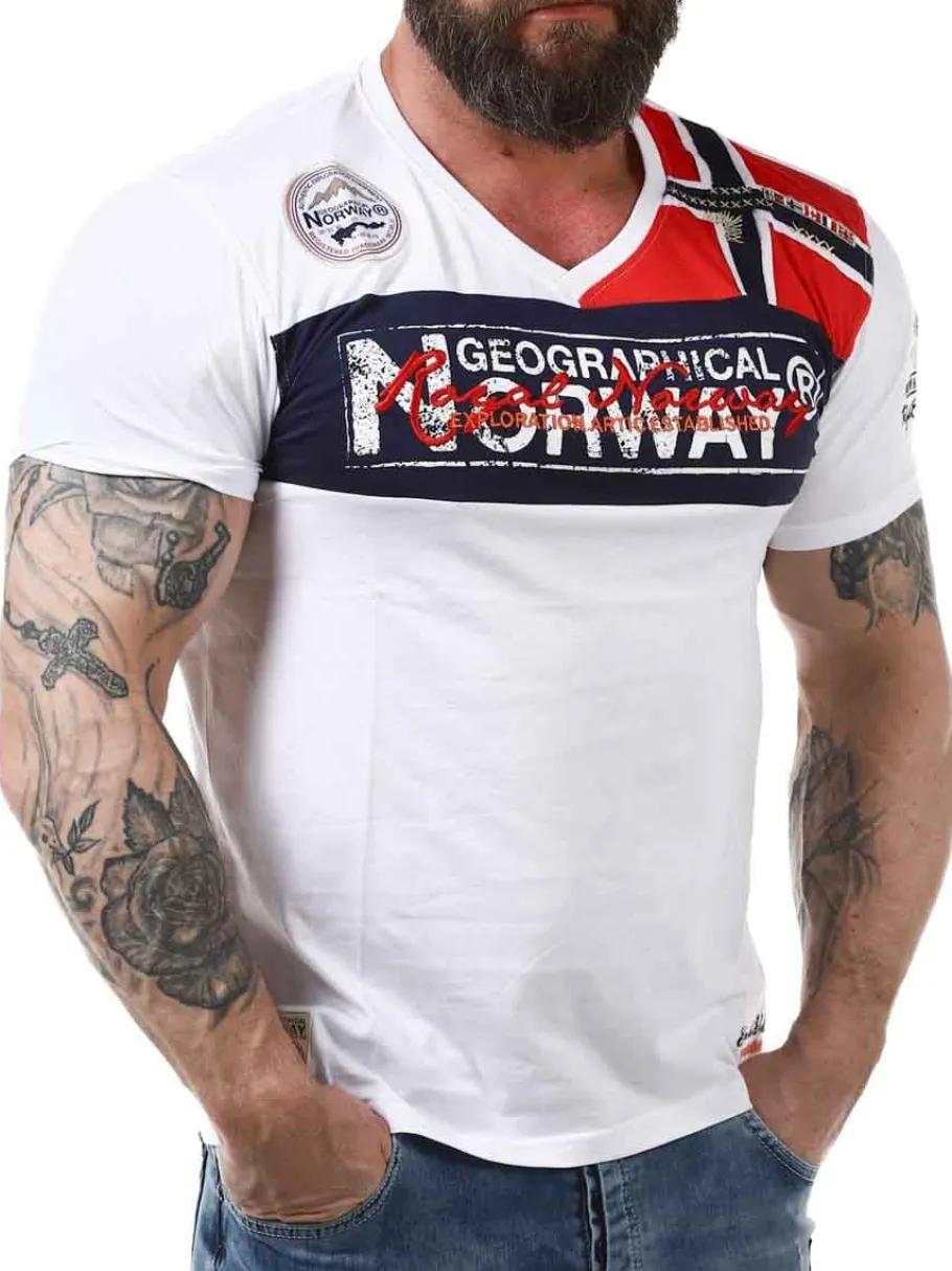 jidney_geo_norway_tshirt__0-1.webp Jidney Geo Norway T-shirt - Hvid^Geographical Norway Best