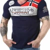 Jidney Geo Norway T-shirt - Mørkeblå^Geographical Norway Discount