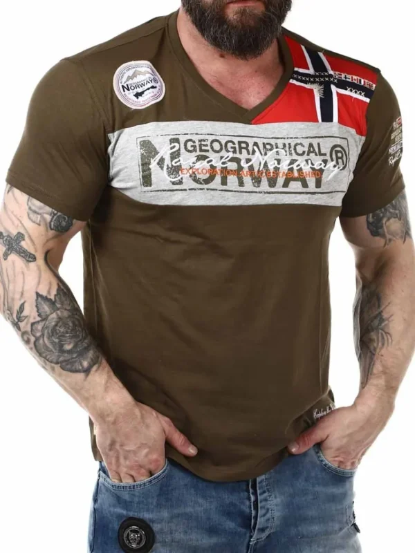 Jidney Geo Norway T-shirt - Khaki^Geographical Norway Online