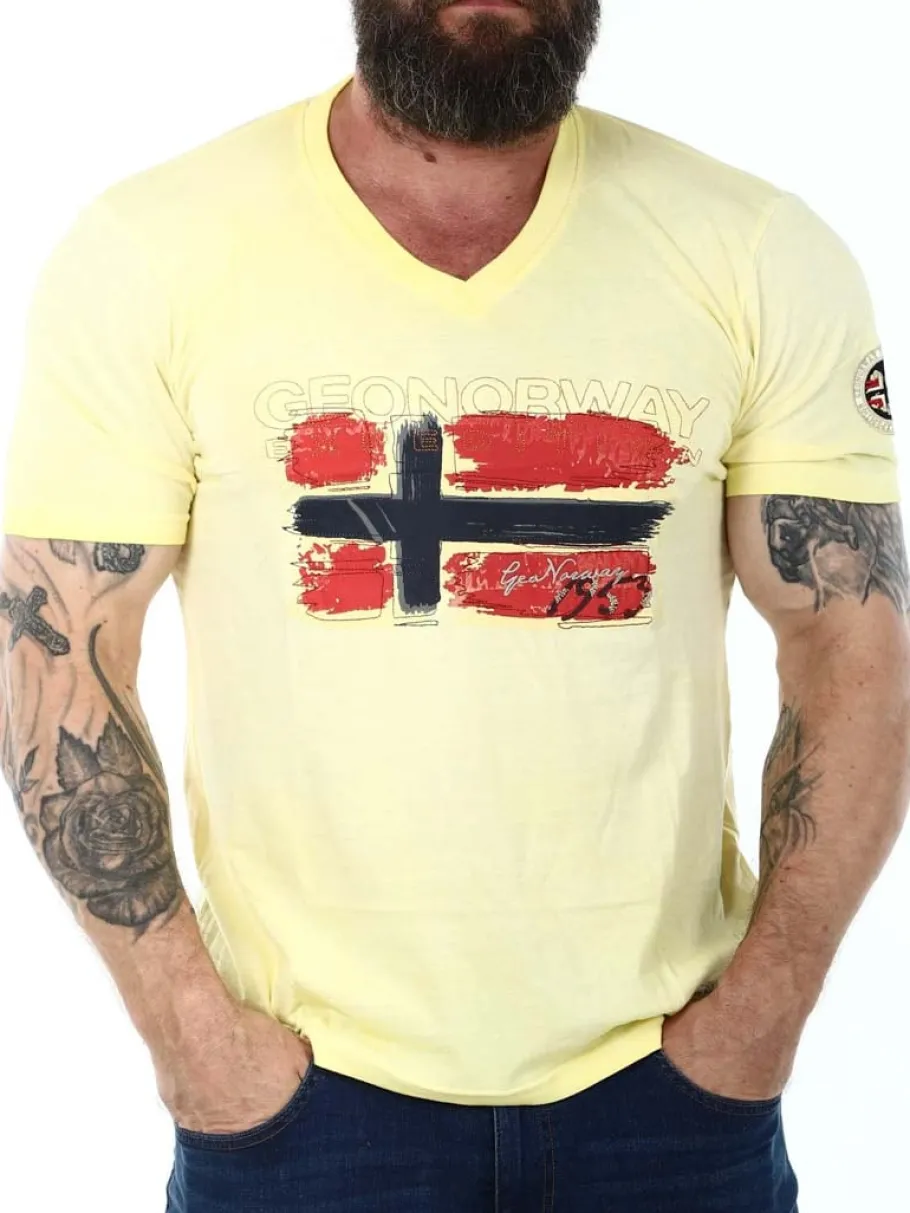 joasis_geo_norway_tshirt__0-3.webp Joasis Geo Norway T-shirt - Gul^Geographical Norway Discount