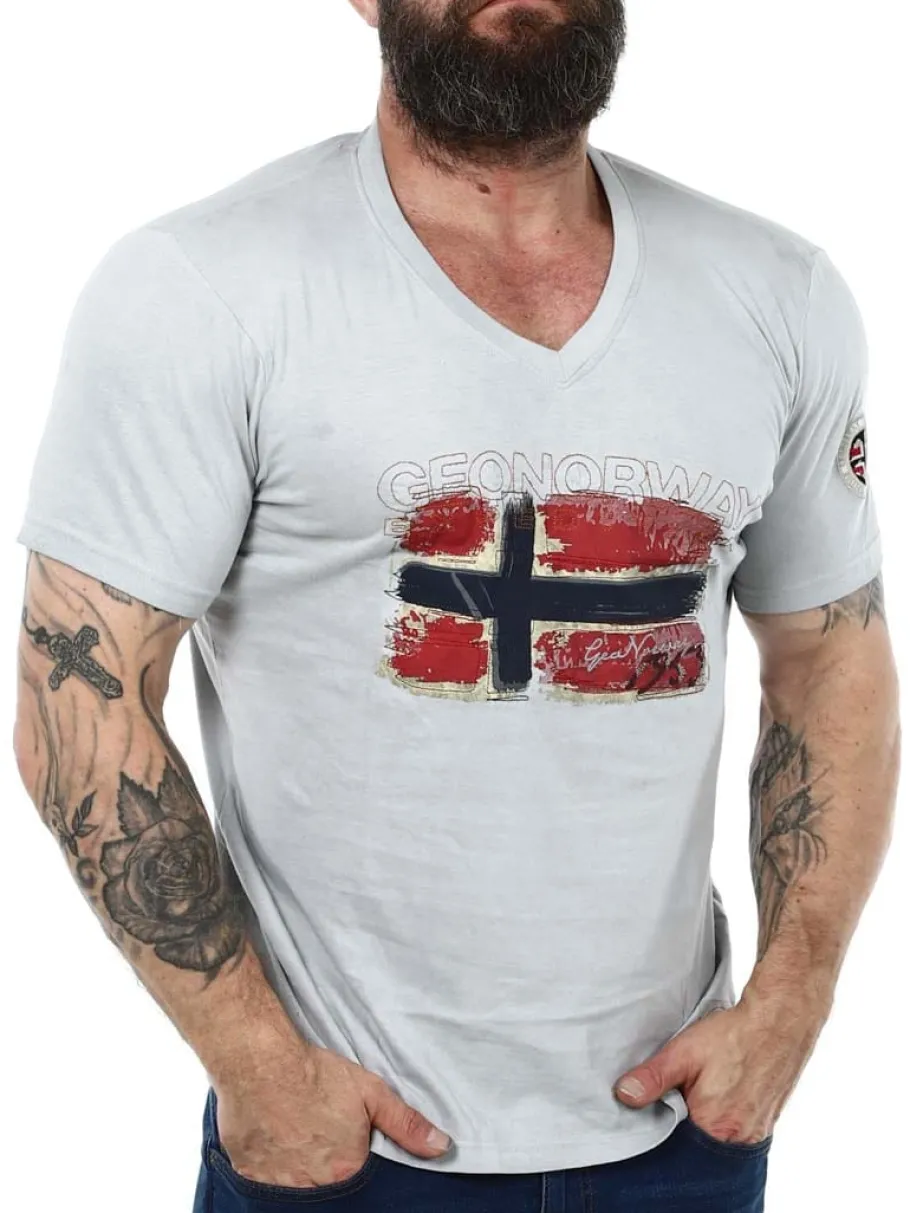 joasis_geo_norway_tshirt__2-1.webp Joasis Geo Norway T-shirt - Lysegrå^Geographical Norway Hot