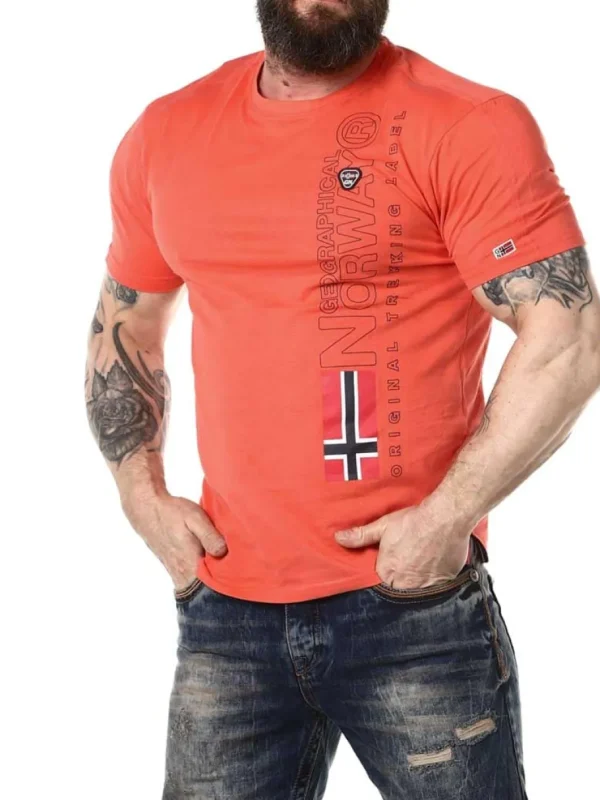 Jogo Geo Norway T-shirt - Coral^Geographical Norway New