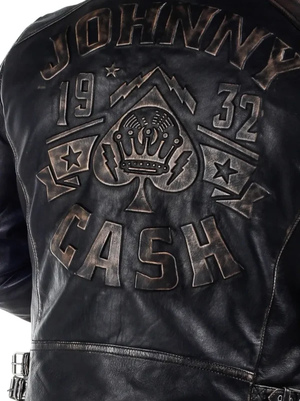 Johnny Cash Skindjakke - Sort^Gipsy New