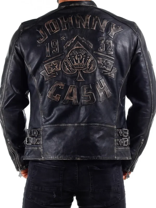 Johnny Cash Skindjakke - Sort^Gipsy New