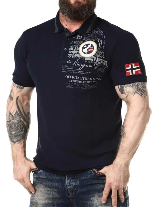 Karuen Geo Norway Piké - Mørkeblå^Geographical Norway Outlet